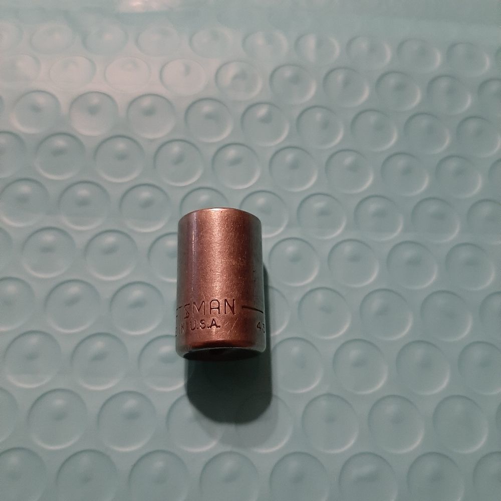 Vintage Craftsman 3/8" 6 Point 1/4" Drive Socket G43497
